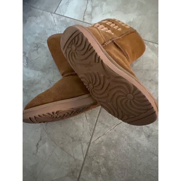 Dream Pairs Sweaty-Buckle-K Girls Faux Fur Lined Winter Boots Size 3 - Picture 8 of 9